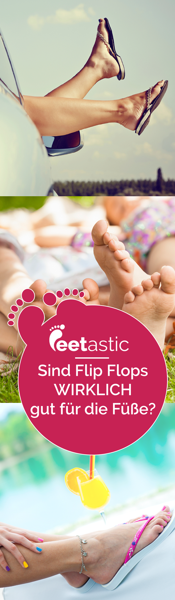 Hier verraten wir euch, ob Flip Flops unsere Gesundheit beeinflussen. Sind bequeme Flip Flops wirklich gesund und gut für unsere Füße?  