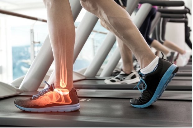 Training auf dem Laufband für mehr Fußgesundheit